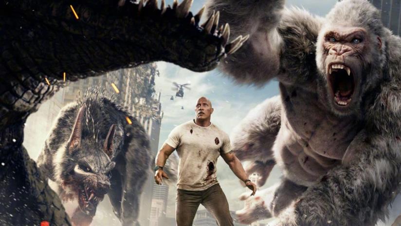 Tutto sul finale di Rampage con The Rock e il possibile sequel The Rock, protagonista di Rampage - Furia Animale