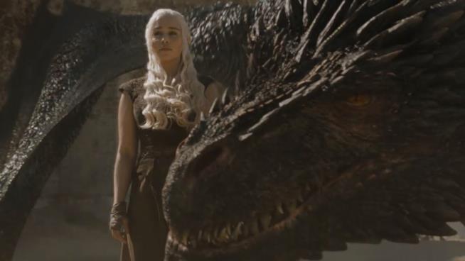 Daenerys e Drogon Daenerys e Drogon in una scena di Game of Thrones