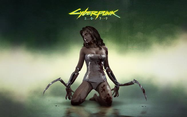 In Cyberpunk 2077 potremo distruggere gli ambienti? Un soldato pronto a sparare dal primo trailer di Cyberpunk 2077