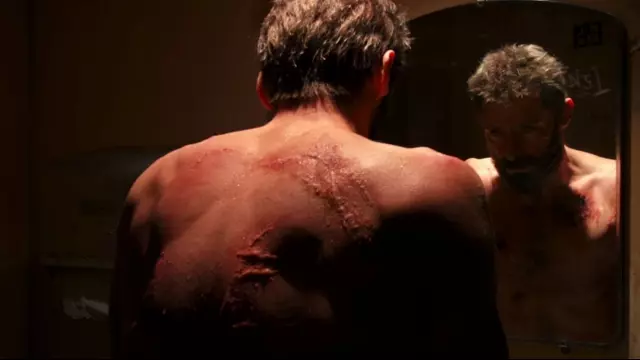 Hugh Jackman Una scena di Logan