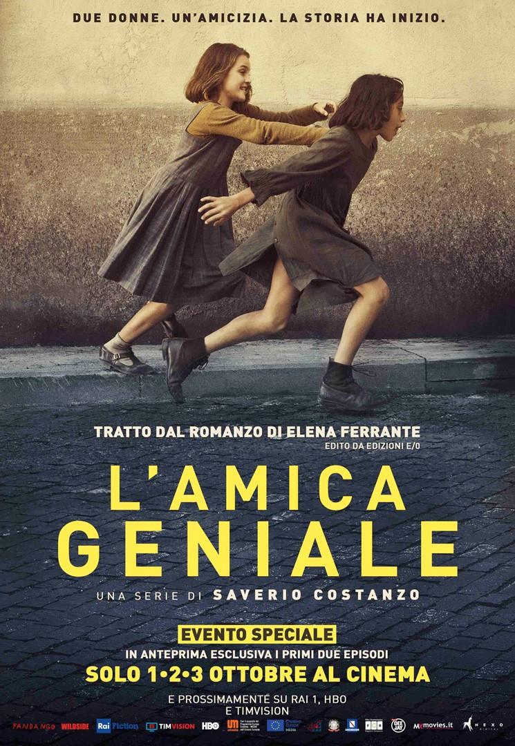 L'amica geniale: evento al cinema L'amica geniale sarà al cinema 1, 2 e 3 ottobre 2018