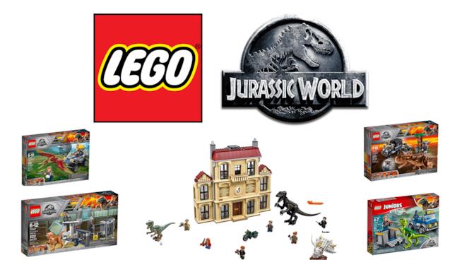 Tutti i nuovi set LEGO dedicati a Jurassic World: Il Regno Distrutto Un set e quattro box-set di LEGO a tema Jurassic World: Il Regno Distrutto