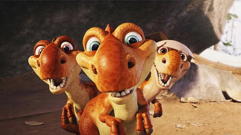 Gustuovo, Chiara e Tuorlino, tre cuccioli dinosauri I tre dinosauri Gustuovo, Chiara e Tuorlino