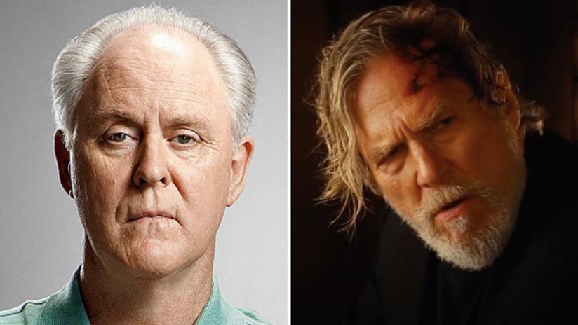 La serie TV The Old Man mette insieme John Lithgow e Jeff Bridges A sinistra il volto dell'attore John Lithgow e a destra quello di Jeff Bridges