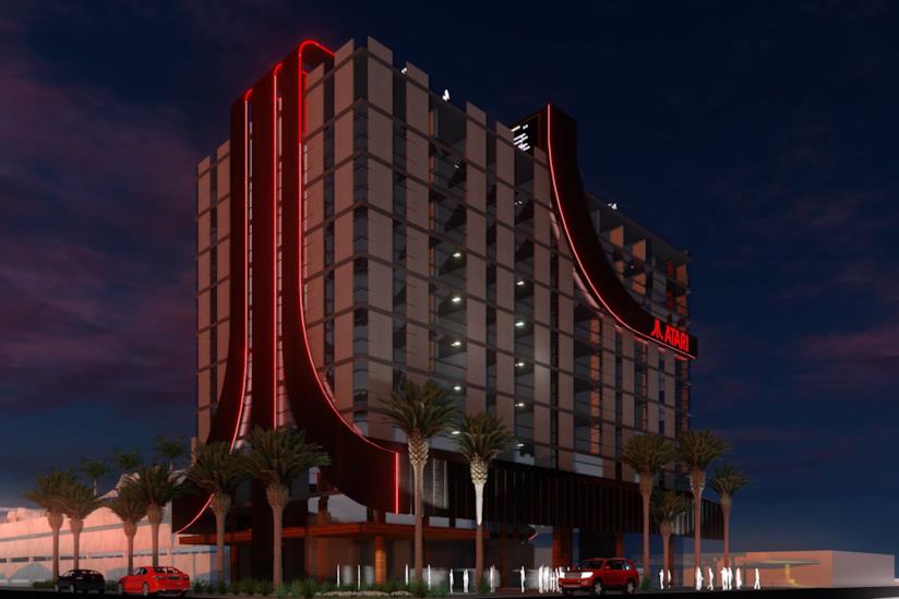 Atari Hotels: l'azienda di videogiochi entra nel settore alberghiero Il render ufficiale di un hotel Atari