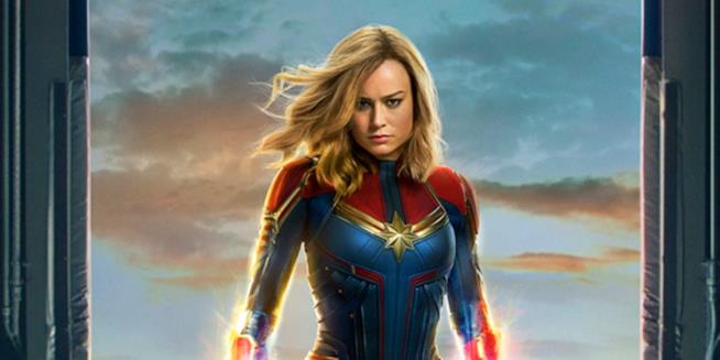 Il café temporaneo dedicato a Captain Marvel apre a febbraio a Parigi Un primo piano di Brie Larson come Captain Marvel nel poster del film