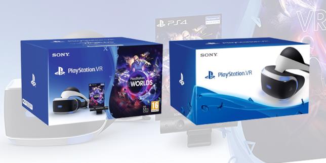 Sony punta su PlayStation VR: è la maggior piattaforma per il gioco in realtà virtuale Due dei bundle di PlayStation VR presenti sul mercato