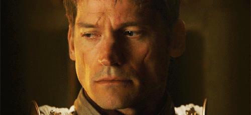 Un intenso sguardo di Jaime Lannister Un'immagine animata di Game of Thrones