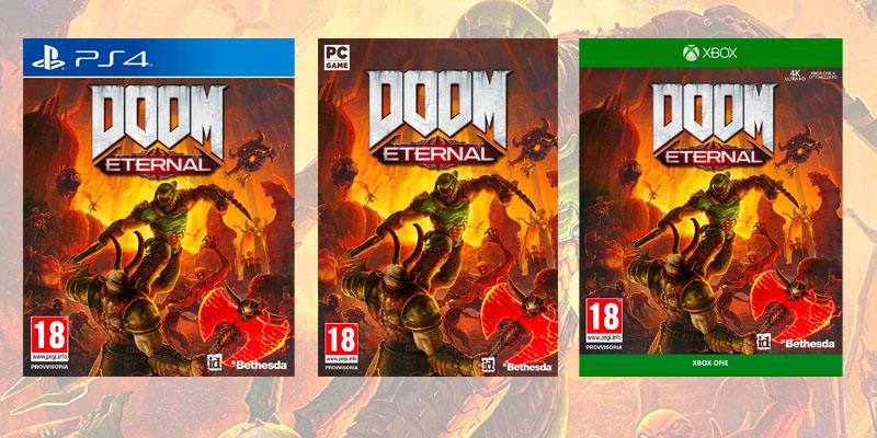 Doom Eternal rinviato da novembre a marzo 2020 La boxart di Doom Eternal su PC, PS4 e Xbox One