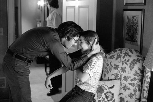 William Friedkin con la bambina protagonista dell'Esorcista Linda Blair William Friedkin e Linda Blair