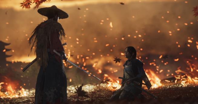 Ghost of Tsushima rivelato il primo filmato gameplay il samurai protagonista di Ghost of tsushima