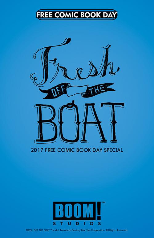 Fresh Off the Boat: 2017 Free Comic Book Day Special La copertina del fumetto Fresh Off the Boat