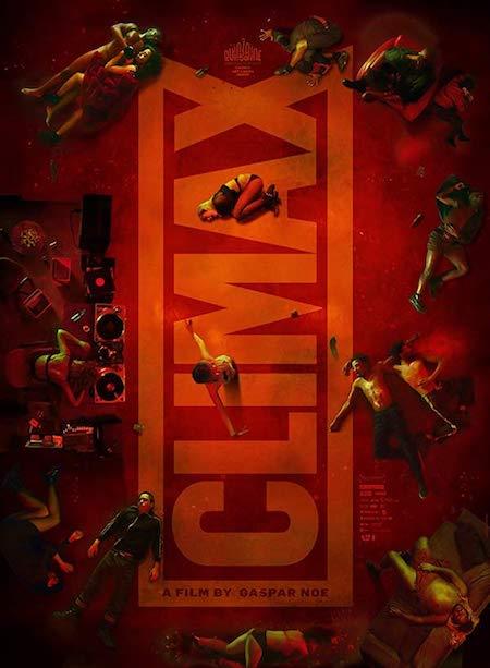 La locandina ufficiale del film Climax, del regista Gaspar Noé Il poster di Climax, film scandalo del regista argentino Gaspar Noé