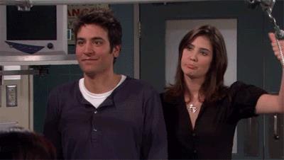 Robin e Ted Robin fa il versaccio a Ted