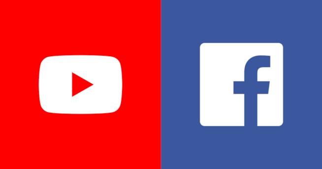 YouTube ha registrato 35 milioni di accessi in Italia a dicembre 2018: Facebook ufficialmente superato! I loghi di YouTube e Facebook