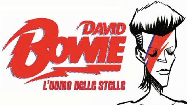 Nicola Pesce Editore ristampa il fumetto David Bowie L'uomo delle Stelle, dopo un anno dalla scomparsa del leggendario cantautore. Immagine di copertina del fumetto "David Bowie - L'uomo delle Stelle".