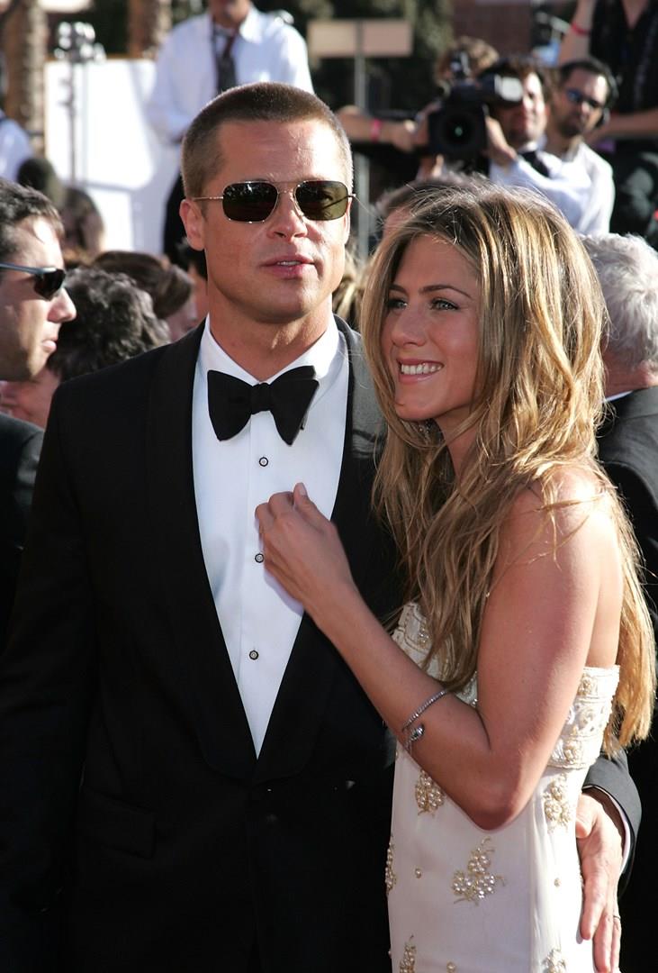 Jennifer Aniston e Brad Pitt Jennifer Aniston con l'ex marito Brad Pitt