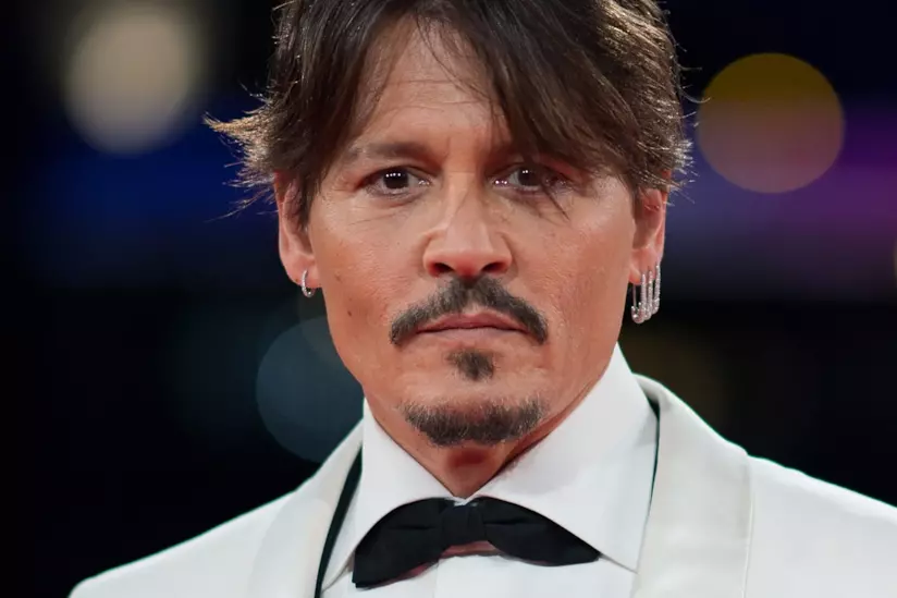 Deturpata la stella di Johnny Depp sulla Walk of Fame Un primo piano di Johnny Depp
