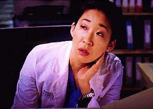 Cristina Yang: una gif per dire OMG Una gif di Cristina Yang (Sandra Oh)