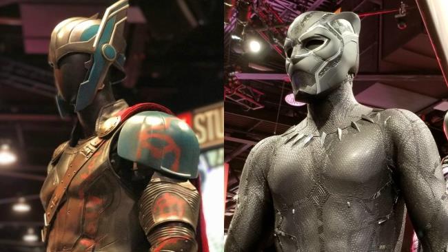Uno sguardo ravvicinato ai costumi di Thor: Ragnarok e Black Panther dalla D23 Expo I costumi di Thor e Black Panther dalla D23 Expo