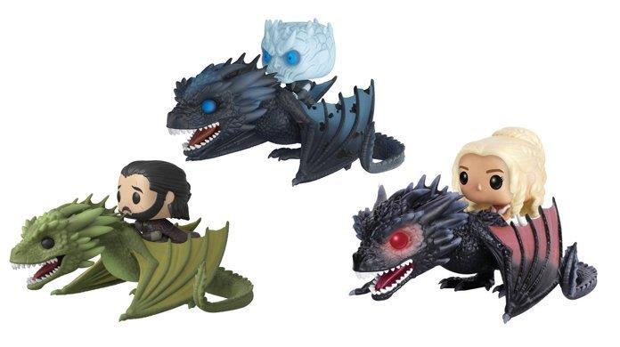 Jon Snow che cavalca Rhaegal è il nuovo Funko! POP ispirato a Game of Thrones I draghi cavalcati diventano Funko! POP