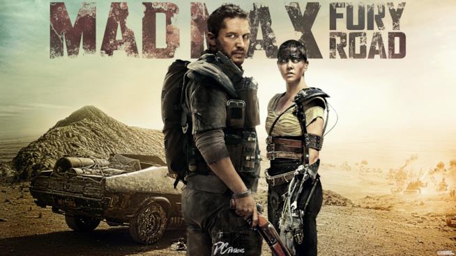 Tom Hardy e Charlize Theron protagonisti di Mad Max: Fury Road Thom Hardy e Charlize Theron in Mad Max: Fury Road