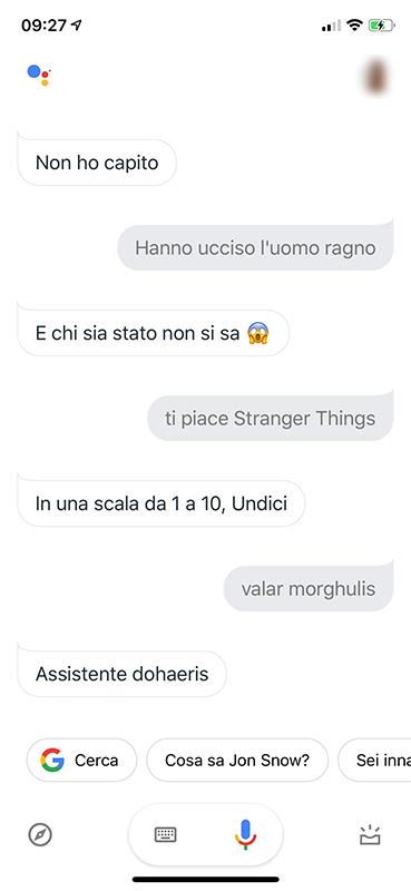 Google Assistant è utile, ma anche divertente Screen dall'app Google Assistant per iOS