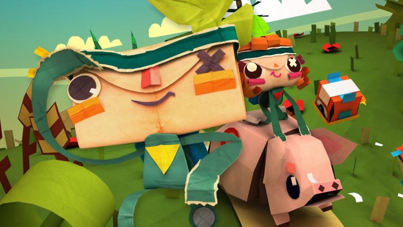 PS Plus marzo 2017, ecco i giochi gratuiti di Sony I due protagonisti di Tearaway Unfolded sulla cover del gioco