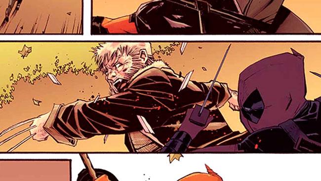 Mini-serie per Deadpool e Old Man Logan Logan contro Deadpool in una pagina di anteprima
