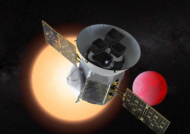 Identificata 'super Terra' situata a una distanza di 60 anni luce dal nostro pianeta Rappresentazione del telescopio spaziale TESS della NASA