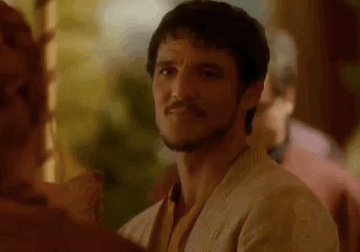 Pedro Pascal in GoT Pedro Pascal sorride nei panni di Oberyn Martell