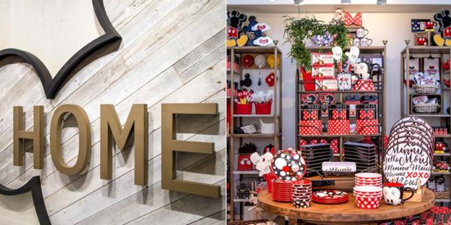 Il Disney Home Store è realtà L'insegna e l'interno del nuovo Disney Home Store presso Disneyland Resort