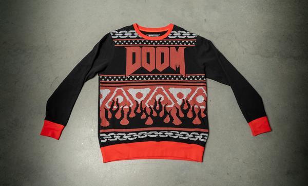 Il maglione di Doom è disponibile sullo store Bethesda Un'immagine del maglione di Doom