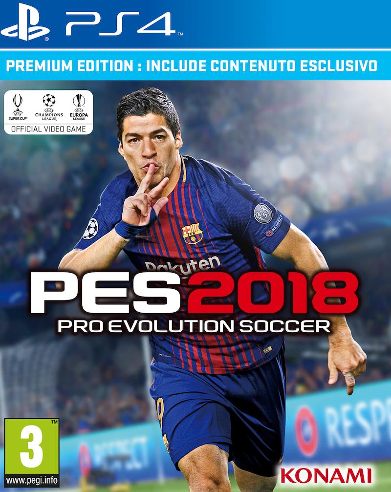 Luis Suárez sulla cover di PES 2018 Luis Suárez sarà l'atleta di copertina per l'Europa in PES 2018