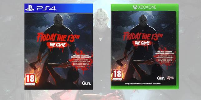 Niente future novità per il gioco di Venerdì 13 Le boxart di Venerdì 13 su PS4 e Xbox One
