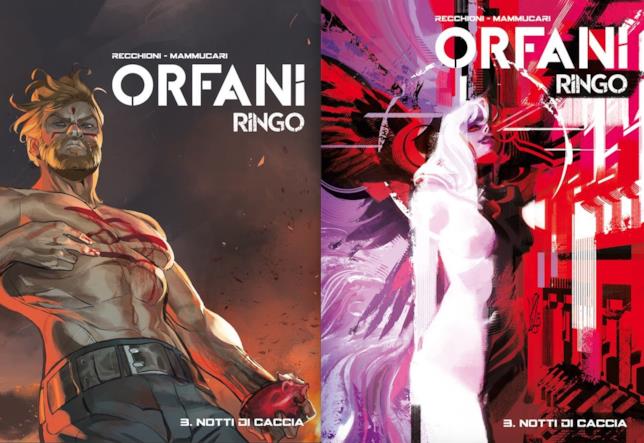 Le due differenti cover di Orfani: Ringo 3 La cover "regular" e quella "variant" del terzo volume di Orfani: Ringo