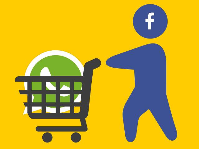 Una simpatica vignetta mostra l'acquisto di WhatsApp da parte di Facebook Facebook acquista WhatsApp