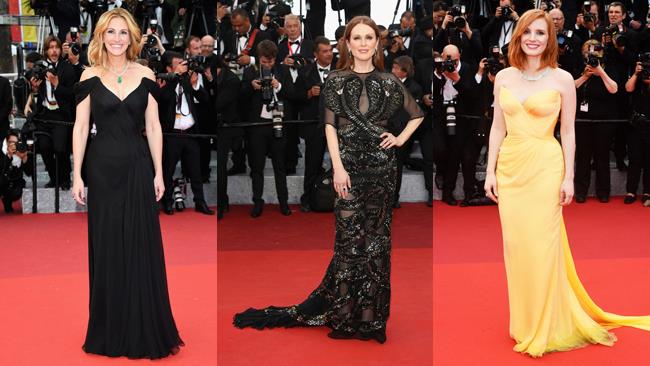 Le star sul red carpet del Festival di Cannes 2016 Julia Roberts, Julianne Moore e Jessica Chastain a Cannes 2016