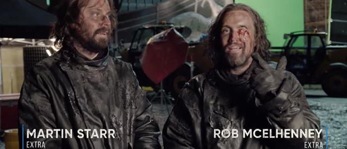 Martin Starr e Rob Mcelhenney nel primo episodio dell'ottava stagione di Game of Thrones Martin Starr e Rob Mcelhenney vengono uccisi nel loro cameo in GoT 8