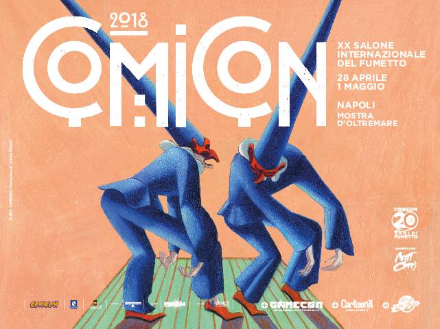 Il poster ufficiale del Napoli Comicon Il poster per la ventesima edizione del Comicon di Napoli