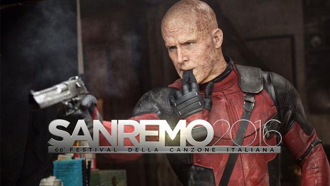 Deadpool manda in onda un video per Sanremo 2016 Deadpool prepara un nuovo video per Sanremo