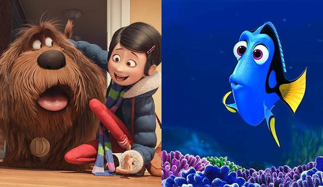 Pets-Vita da animali e Alla ricerca di Dory. due film di animazione a confronto I protagonisti di Pets - Vita da animali e Alla ricerca di Dory