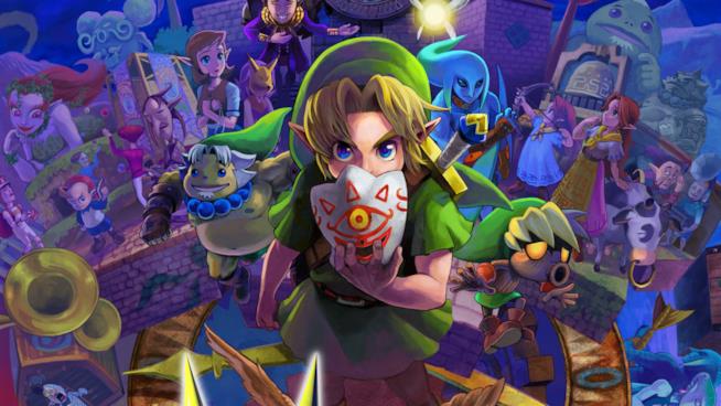 Nintendo sta sviluppando un gioco mobile di Zelda? Link e altri volti della serie Zelda posano sull'artwork ufficiale di Majora's Mask 3D