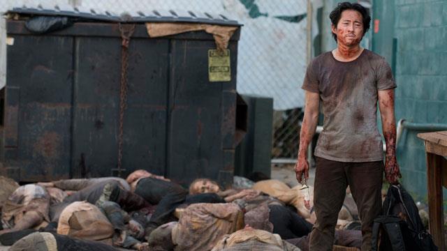 Steven Yeun in The Walking Dead L'attore Steven Yeun