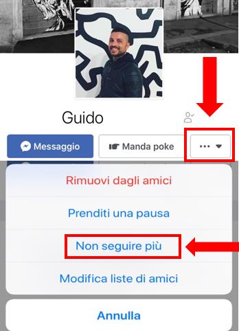 Disattivare la funzione SEGUI di un profilo Facebook da mobile Tutorial che mostra come disattivare la funzione SEGUI di un profilo Facebook da mobile