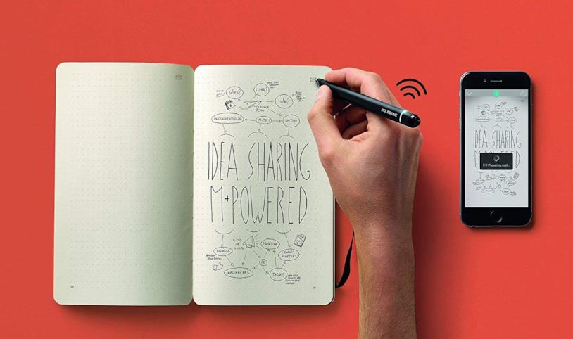 Lo Smart Writing Set di Moleskine digitalizza ciò che viene scritto su carta Immagine promozionale dello Smart Writing Set di Moleskine