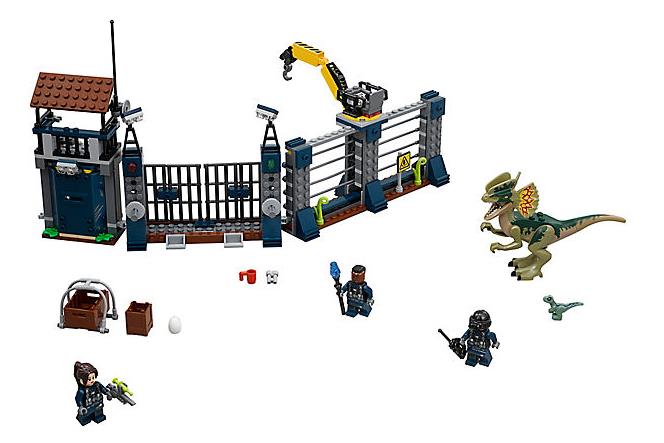 Set Attacco all'avamposto del Dilofosauro di LEGO Dettagli del set di LEGO Attacco all'avamposto del Dilofosauro