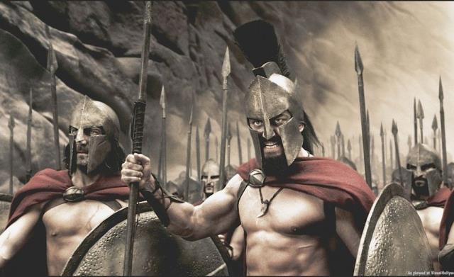 Leonida e Delios nel film 300 Leonida e Delios nel film 300