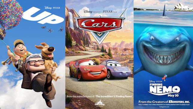 UP, Cars e Alla Ricerca di Nemo UP, Cars e Alla Ricerca di Nemo