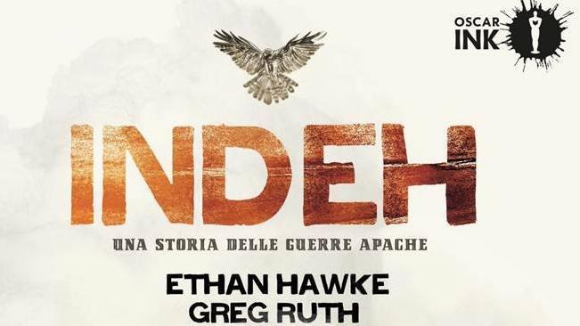 La copertina del fumetto firmato da Ethan Hawke La cover di Indeh, la graphic novel ideata da Ethan Hawke